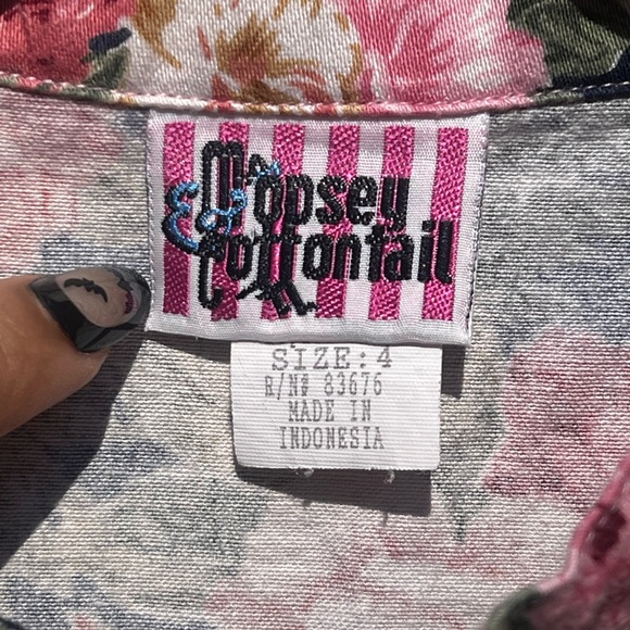 Vintage Mopsey Cottontail Floral Dress - Picture 5 of 10